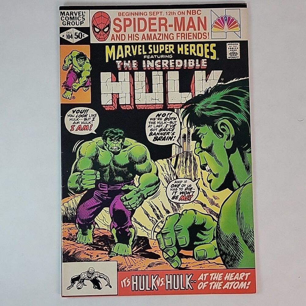 Marvel Super-Heroes The Incredible Hulk #104 - 1981 - Marvel VF- GOOD CONDITION